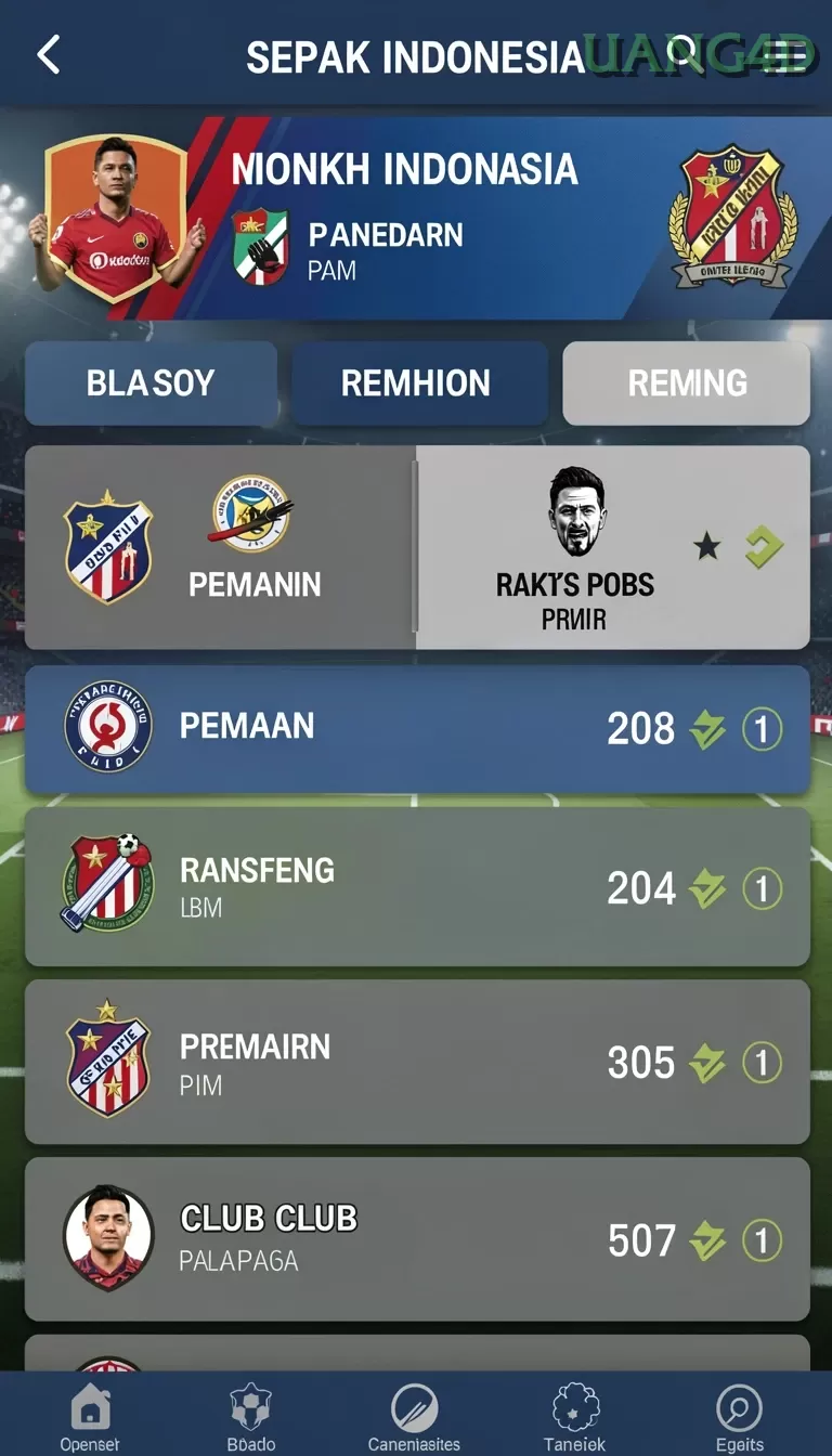 Cuplikan layar MUTASTOTO — menu navigasi