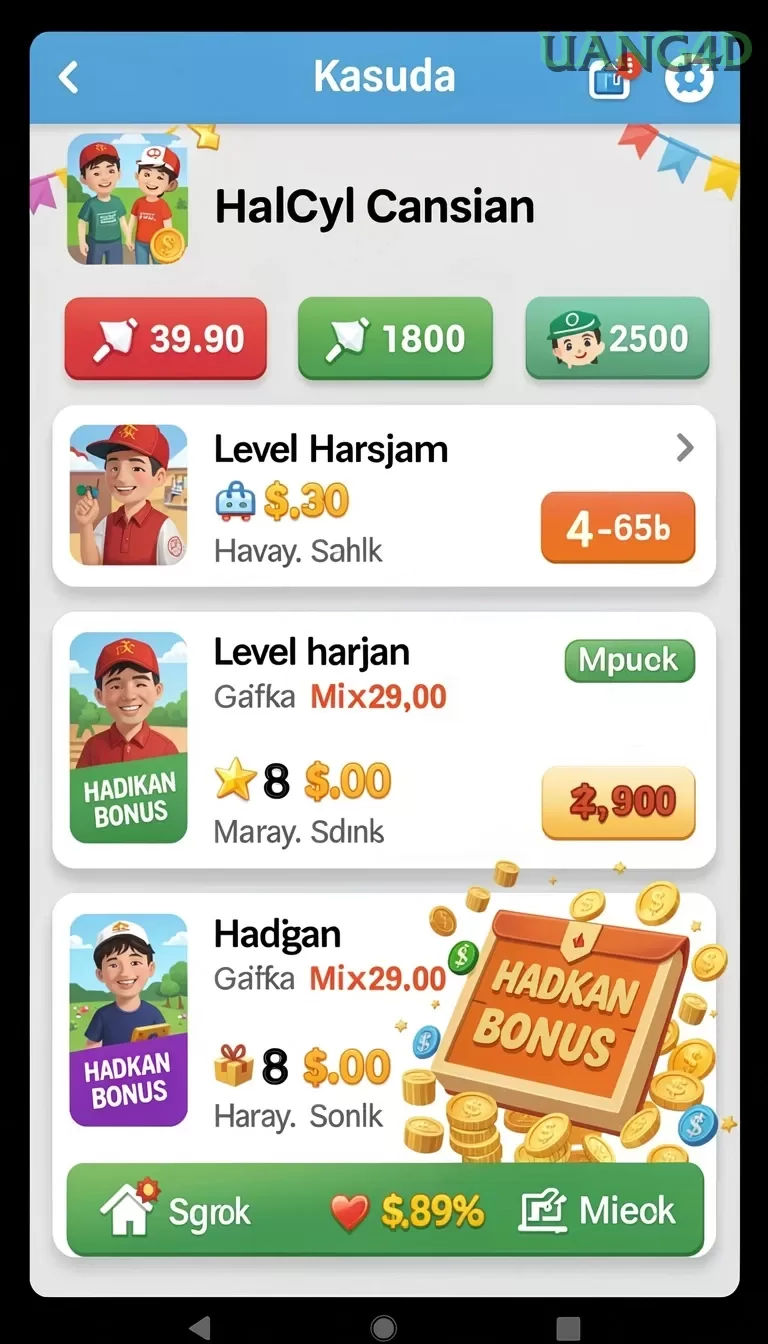 Cuplikan layar SAKTI77 — pengaturan akun